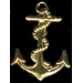 SHIPS ANCHOR GOLD 1 INCH PIN